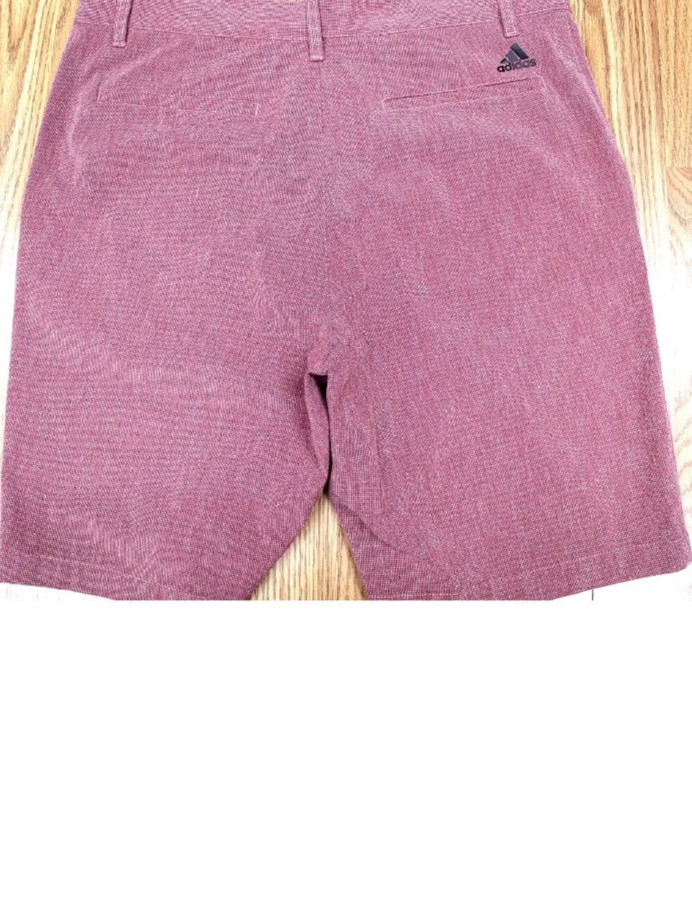 ADIDAS REGULAR FIT SHORTS POLY/SPANDEX SHORTS SALMON Sz 34